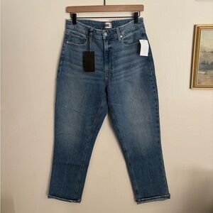 PAIGE High Rise Bridgette Slim Boyfriend Vintage Denim Women's Jeans size 30 NWT